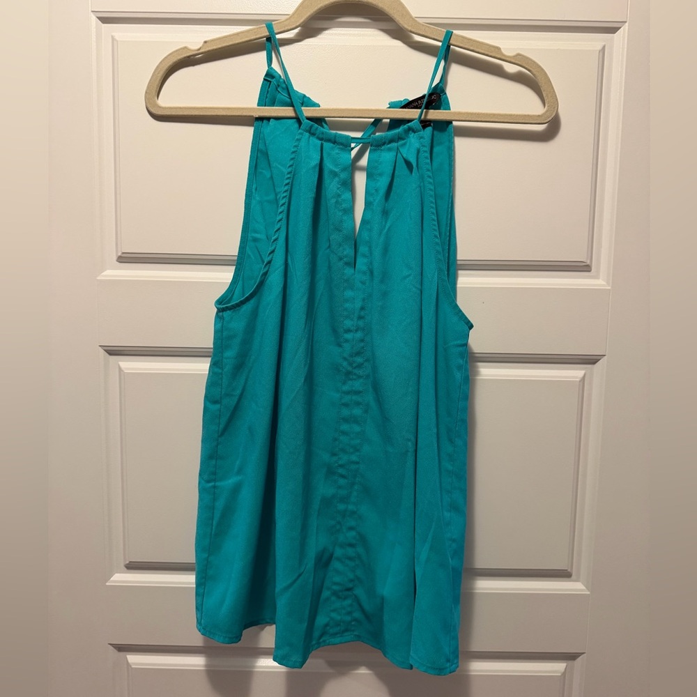 Banana Republic Teal Halter-Style Sleeveless Tank